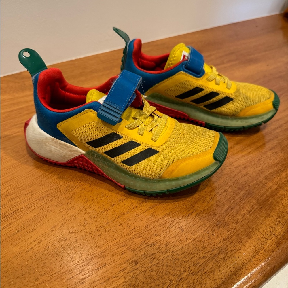 adidas Kids Yellow, Blue & Red Multi-Color Sneakers
